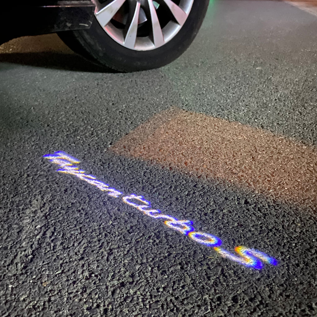 PORSCHE LOGO PROJECTOT LIGHTS Nr.87 (quantità 1 = 2 Logo Film / 2 luci porta)