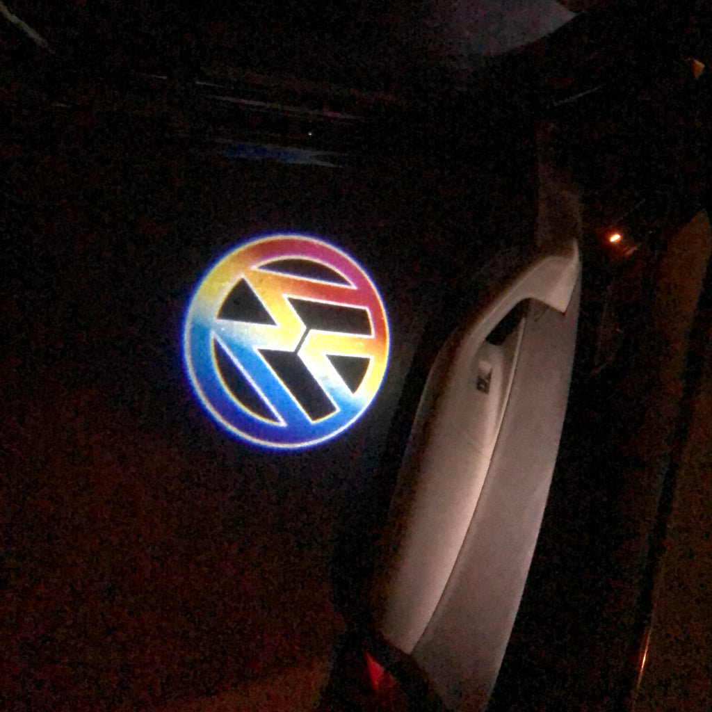 Feux de porte Volkswagen Logo Nr. 04 (quantité 1 = 2 films de logo / 2 lumières de porte）