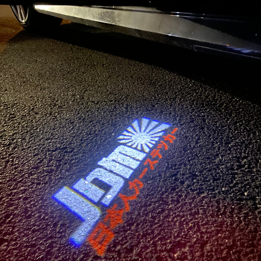 JDM LOGO PROJECTOT LIGHTS Nr.08 (cantidad 1 = 1 juego/2 luces de puerta)