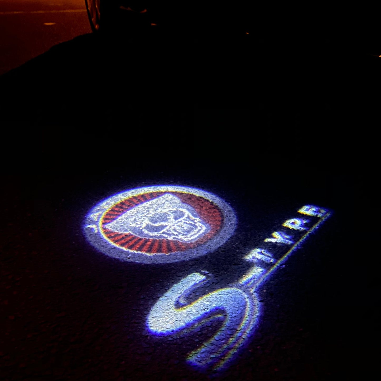 LUCES JAGUAR LOGO PROJECROTR Nr.101 (cantidad 1 = 1 juegos / 2 luces de puerta)