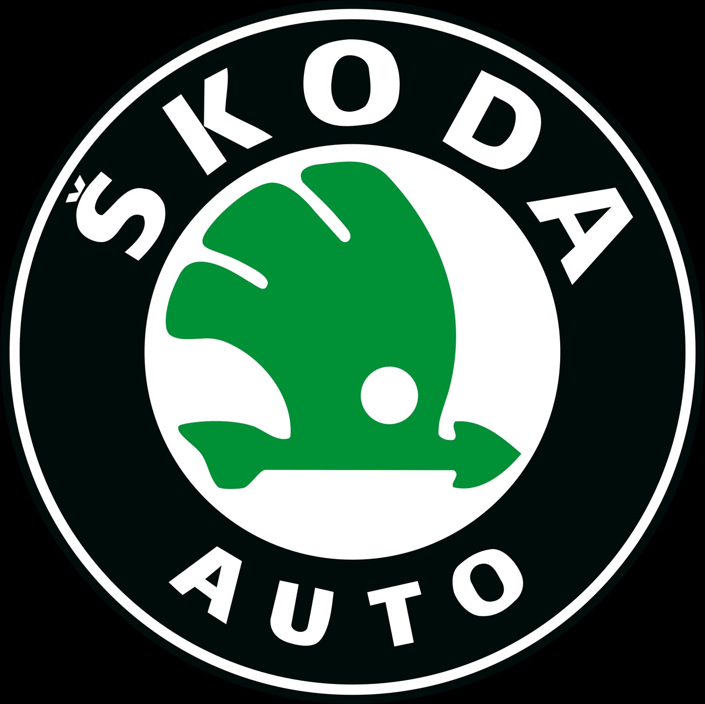 SKODA LOGO PROJECTOR LIGHTS Nr.81 (Menge 1 = 2 Logo Film / 2 Türlichter)