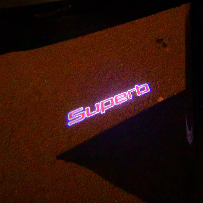 SKODA SUPERB LOGO PROJECTOT LIGHTS Nr.91 (quantity  1 =  2 Logo Film /  2 door lights)