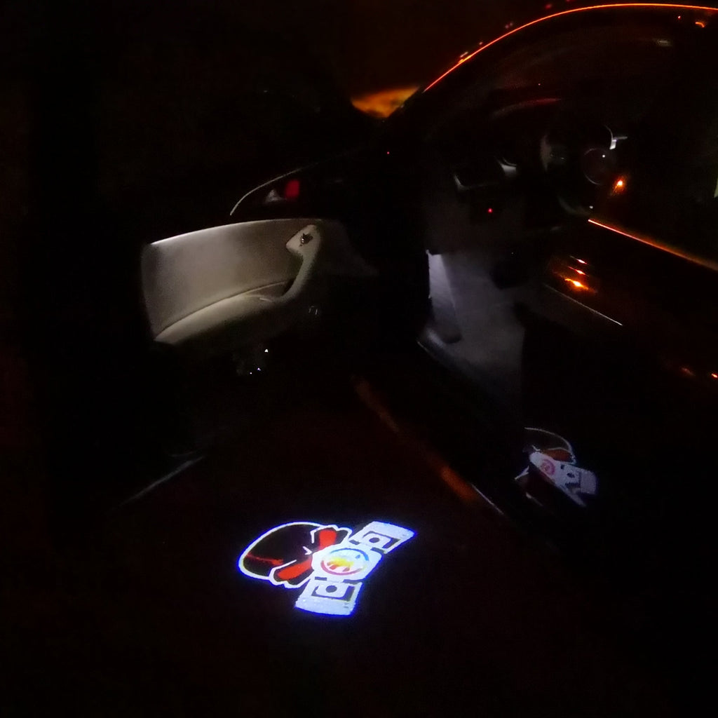 SKODA LOGO PROJECTOT LIGHTS Nr.01 (quantità 1 = 2 Logo Film / 2 luci porta)