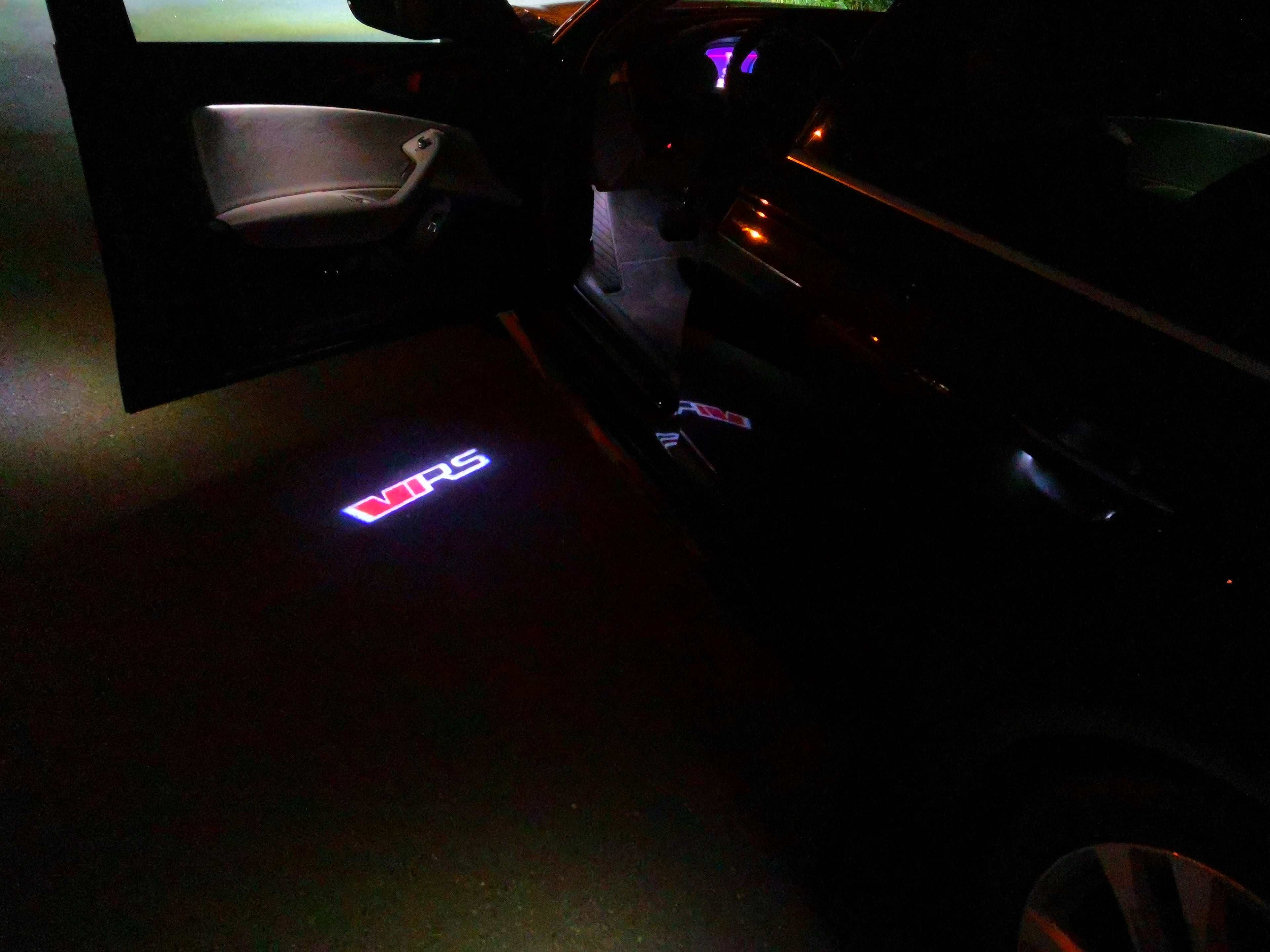 SKODA VRS LOGO PROJECTOT LIGHTS Nr.29 (quantità 1 = 2 Logo Film / 2 porte luci)