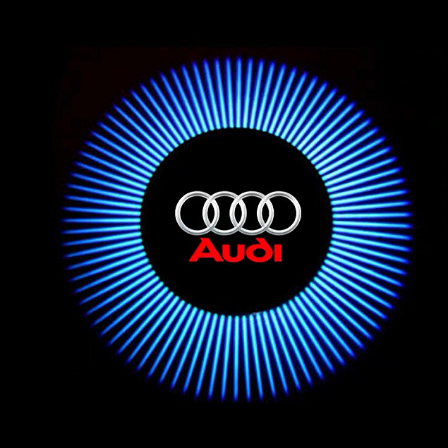 AUDI LOGO PROJECTOT LIGHTS Nr.05 (quantità 1 = 2 Logo Films /2 luci porta)