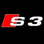 LUCES DE PROYECTOR LOGO AUDI Nr.24 (cantidad 1 = 2 películas con logotipo / 2 luces de puerta)