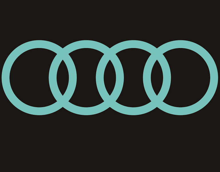 LUCI PROIETTORI LOGO AUDI Nr.08 (quantità 1 = 2 Pellicole Logo / 2 luci porta)