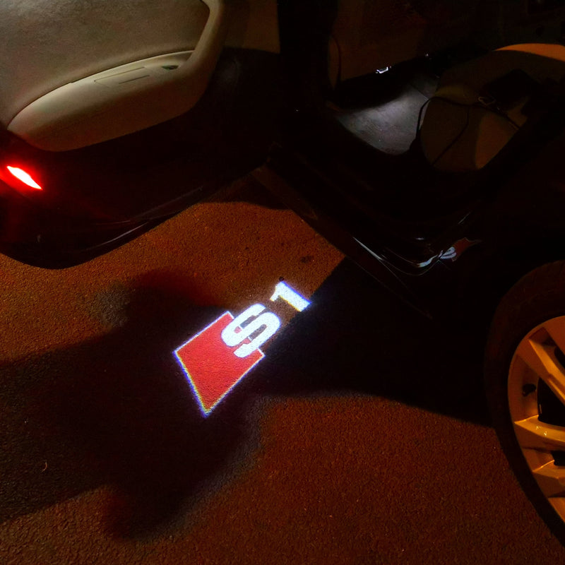 Audi S1 logo projecteur No 23 (qty.1 = 2 logo film / 2 Door Lights)