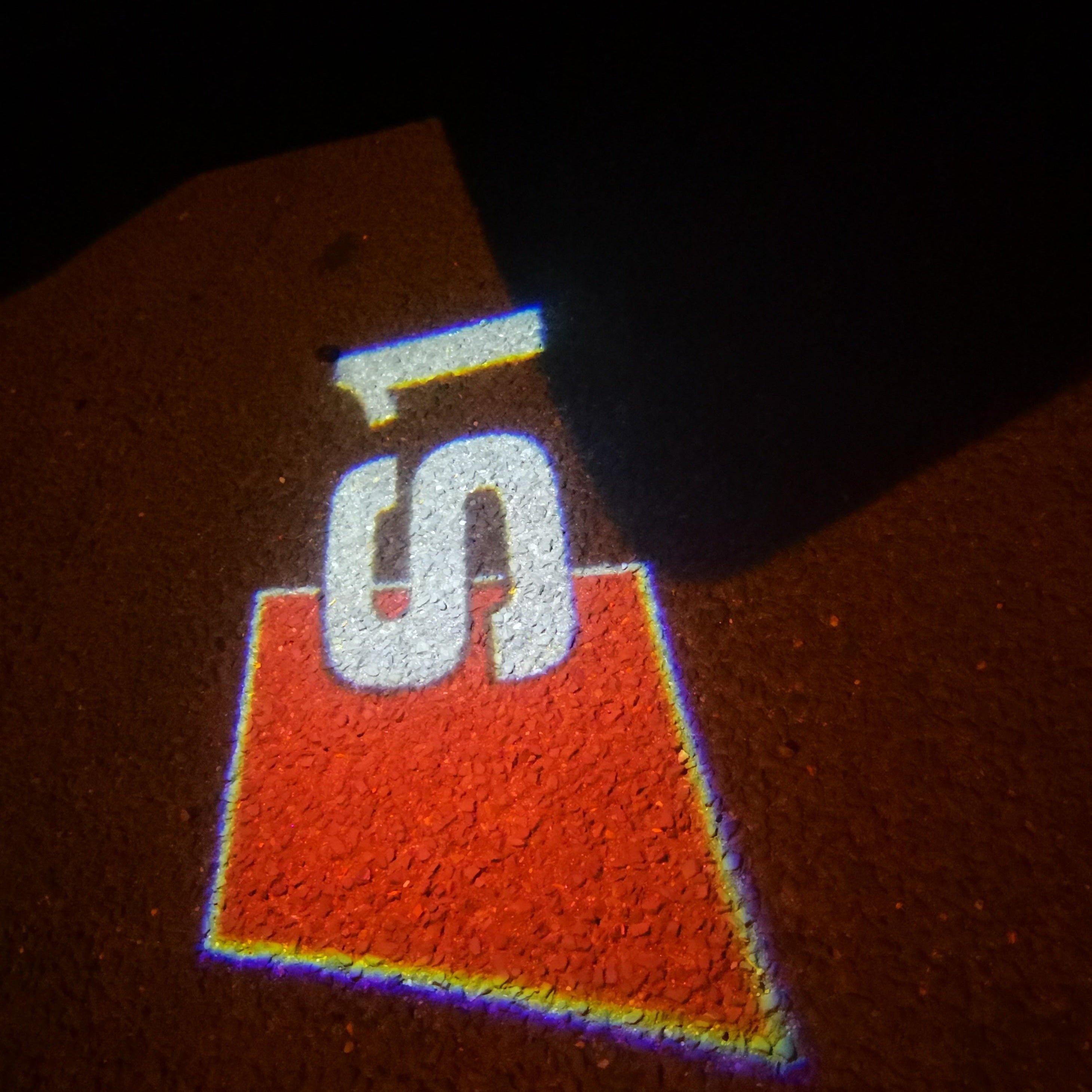 AUDI S1 LOGO PROJECTOR LIGHTS Nr.23 (Menge 1 = 2 Logo Films / 2 Türlichter)