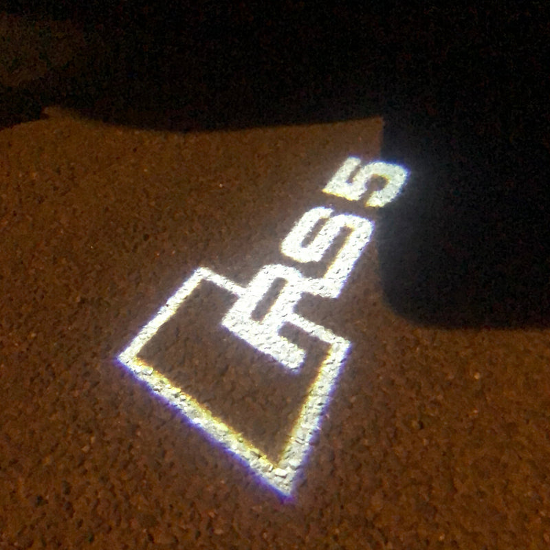 AUDI LOGO PROJECTOT LIGHTS Nr.121 (Menge 1 = 2 Logofolien /2 Türleuchten)