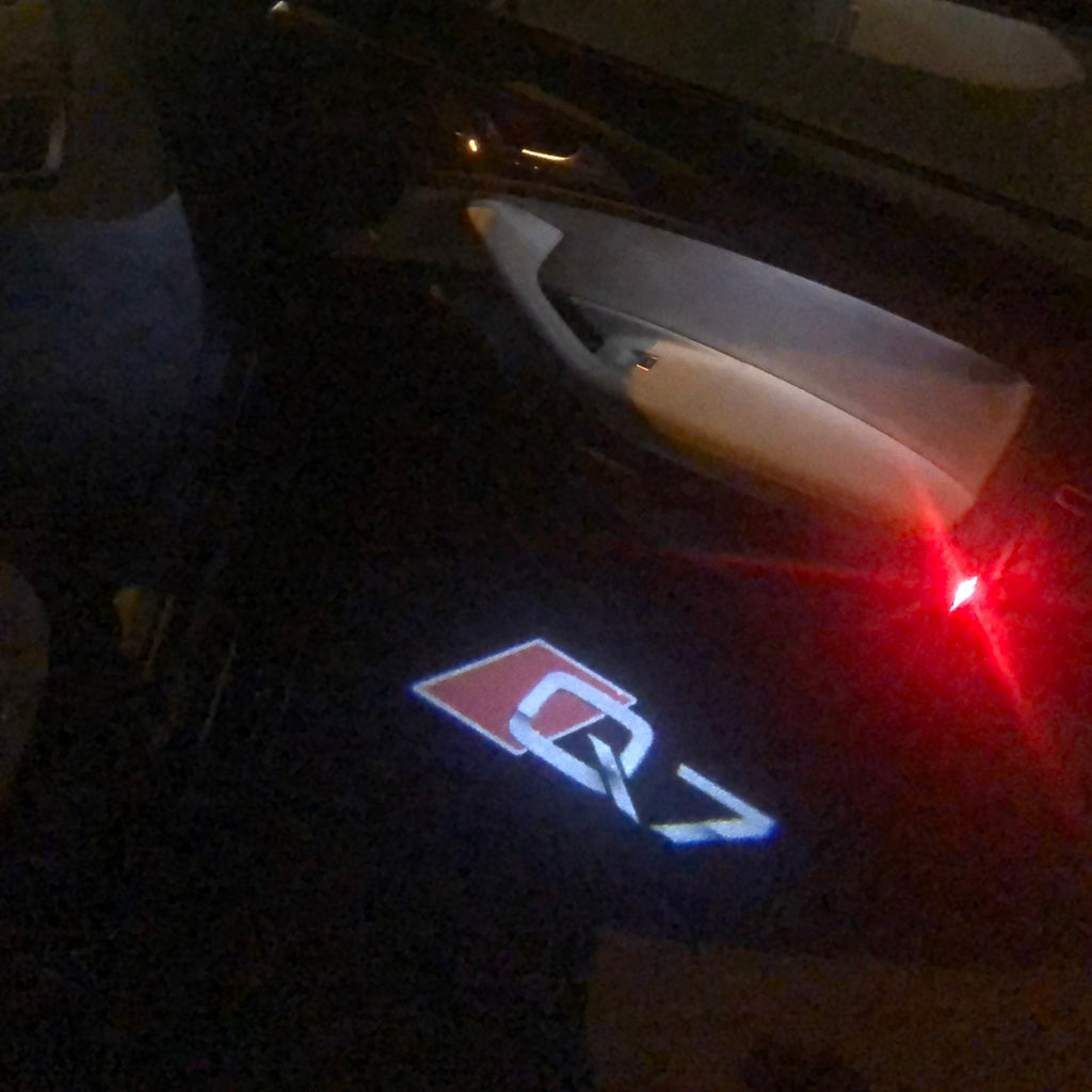 AUDI LOGO PROJECTOT LIGHTS Nr.79 (quantità 1 = 2 Logo Films /2 luci porta)