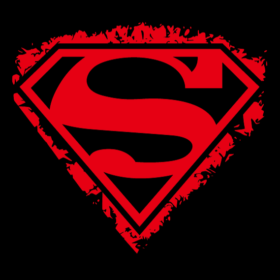 Super Man Logo Nr.216  (quantity 1 = 2 Logo Films /2 door lights）DC Heroes Logo