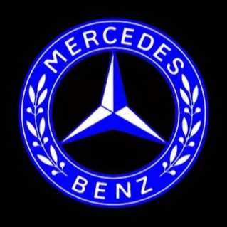 أضواء بروجكتور شعار MERCEDES BENZ رقم 10 (الكمية 1 = 1 مجموعة / 2 أضواء باب)