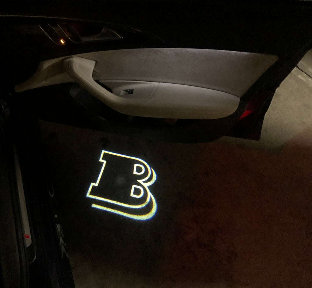 MERCEDES BENZ BRABUS LOGO PROJECTOR LIGHTS Nr.38 (quantité 1 = 1 jeux / 2 feux de porte)
