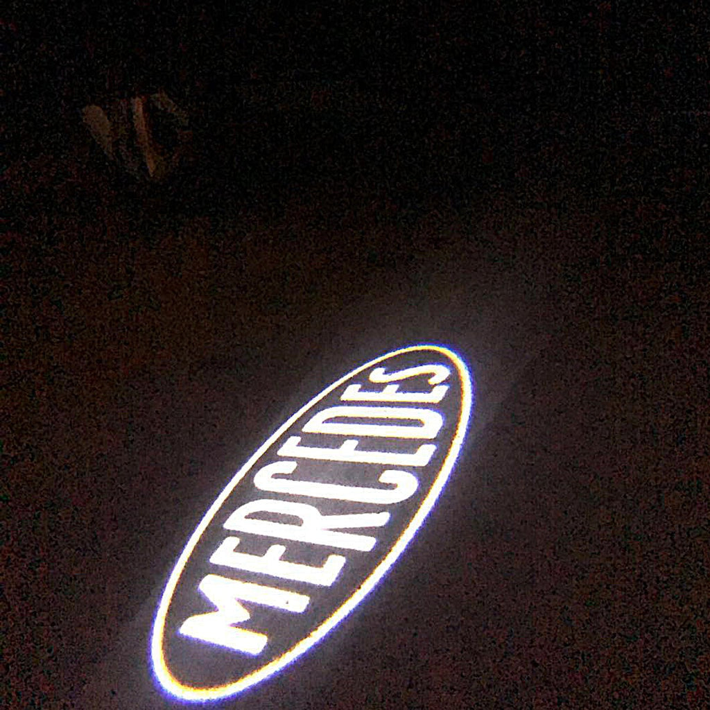 LUCES DE PROYECTOR LOGO MERCEDES BENZ N ° 11 (cantidad 1 = 1 juegos / 2 luces de puerta)