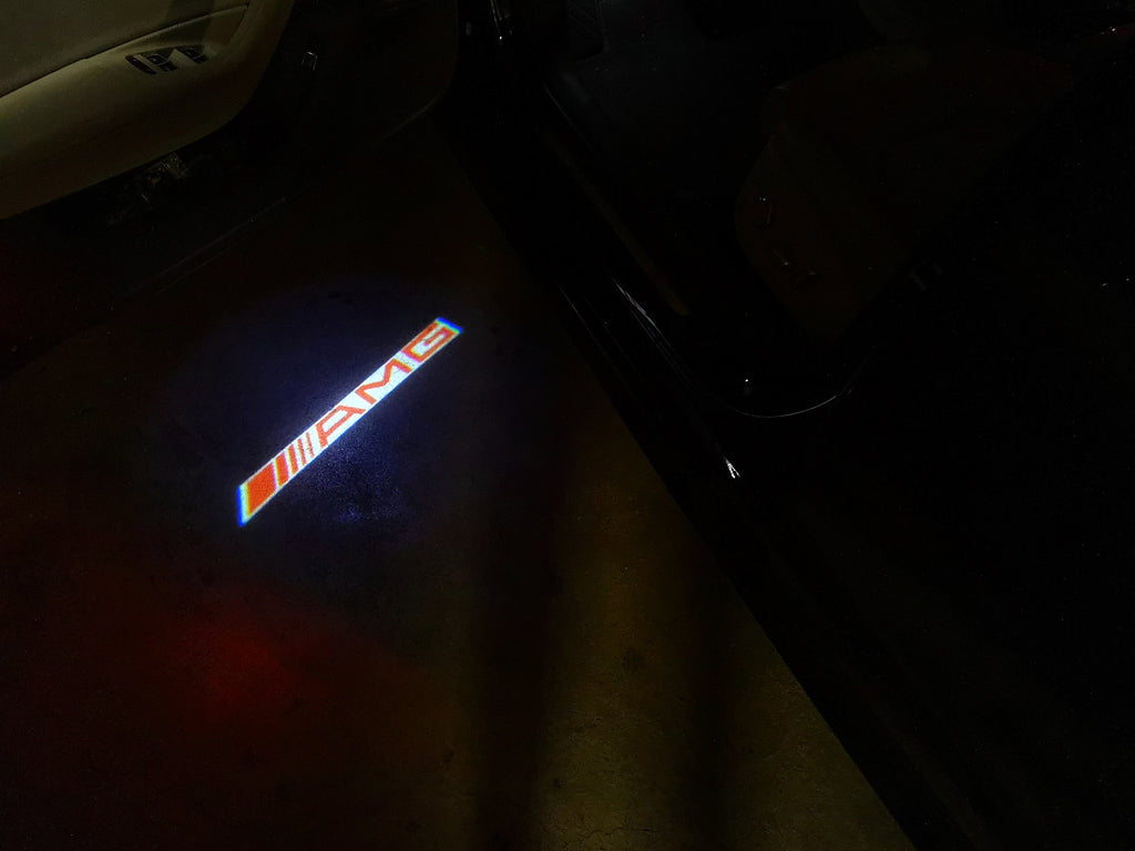 MERCEDES BENZ AMG LOGO PROJECTOT LIGHTS Nr.14 (Menge 1 = 1 Sets/2 Türleuchten)