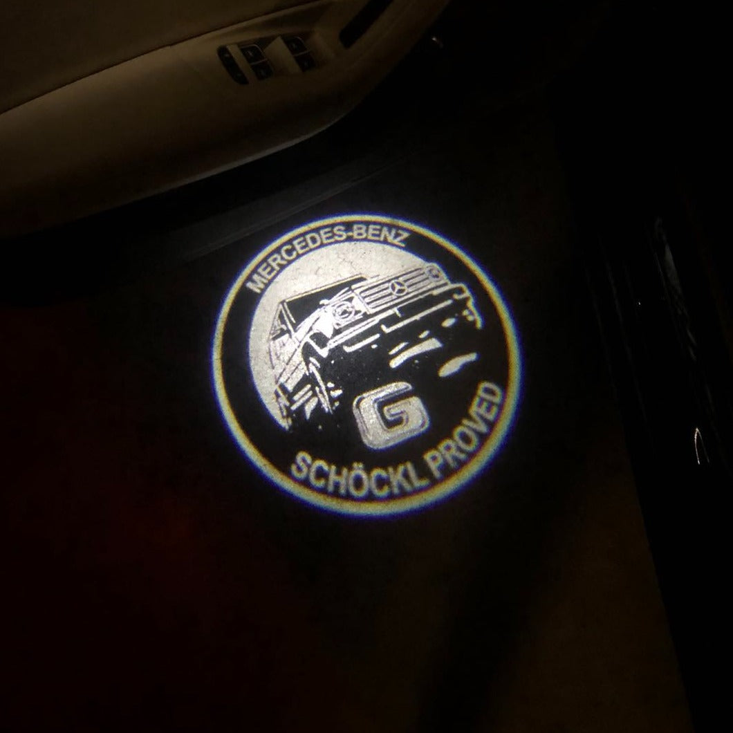 MERCEDES BENZ G LOGO PROJECTOT LIGHTS Nr.36 (quantità 1 = 1 set/2 luci porta)
