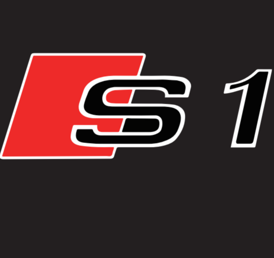 LUCI AUDI S1 LOGO PROJECTOT Nr.19 (quantità 1 = 2 Pellicole Logo / 2 luci porta）
