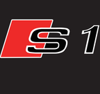 LUCI AUDI S1 LOGO PROJECTOT Nr.19 (quantità 1 = 2 Pellicole Logo / 2 luci porta）