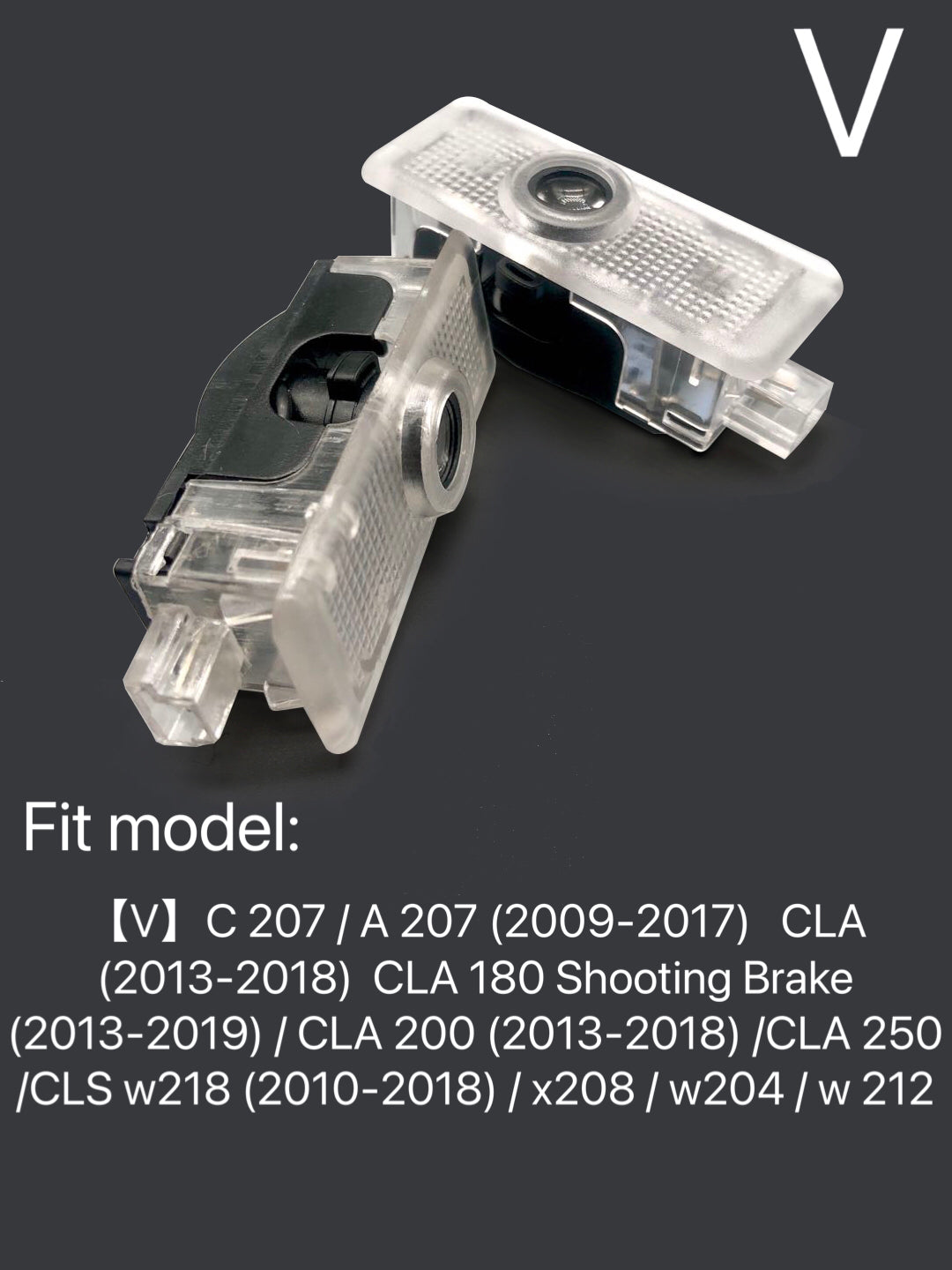 LUCES DE PROYECTOR LOGO MERCEDES BENZ N ° 11 (cantidad 1 = 1 juegos / 2 luces de puerta)