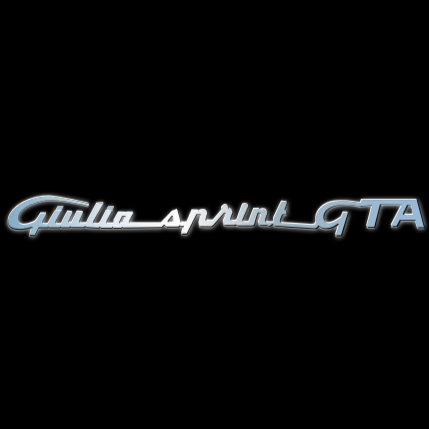 Alfa Romeo Giulietta GTA LOGO PROJECTOT LIGHTS Nr.76 (cantidad 1 = 2 logo película / 2 luces de puerta)