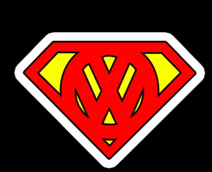 Volkswagen Door lights Logo Nr. 11 (quantità 1 = 2 pellicole logo / 2 luci porta)