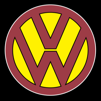 Volkswagen Door lights Original Logo  Nr. 192 (quantity 1 = 2 Logo Films /2 door lights）
