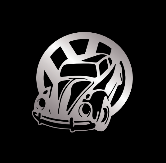 VW Logo Nr. 11 (quantità 1 = 2 Logo Films /2 luci porta)