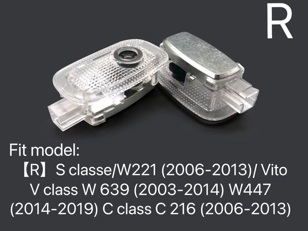 MERCEDES BENZ V8 LOGO PROJECTOT LIGHTS Nr.22 (Menge 1 = 1 Sets/2 Türleuchten)