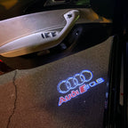 AUDI LOGO PROJECTOT LIGHTS Nr.255 (Menge 1 = 2 Logofolien /2 Türleuchten)