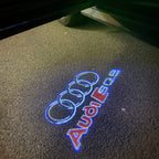 AUDI LOGO PROJECTOT LIGHTS Nr.255 (Menge 1 = 2 Logofolien /2 Türleuchten)