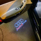 AUDI LOGO PROJECTOT LIGHTS Nr.255 (Menge 1 = 2 Logofolien /2 Türleuchten)