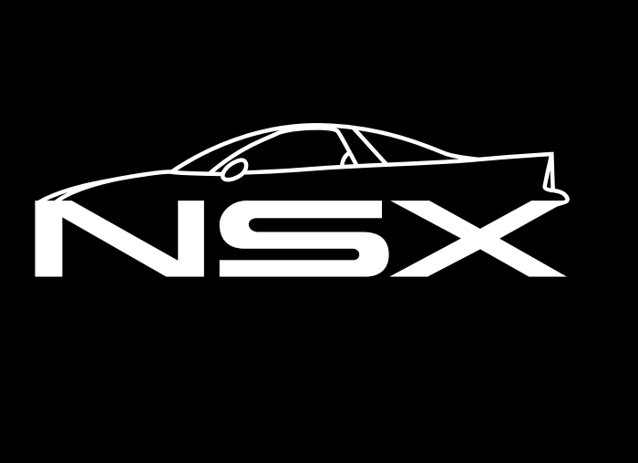 HONDA NSX LOGO PROJEKTORLEUCHTEN Nr.05 (Anzahl 1 = 2 Logo Folien / 2 Türleuchten