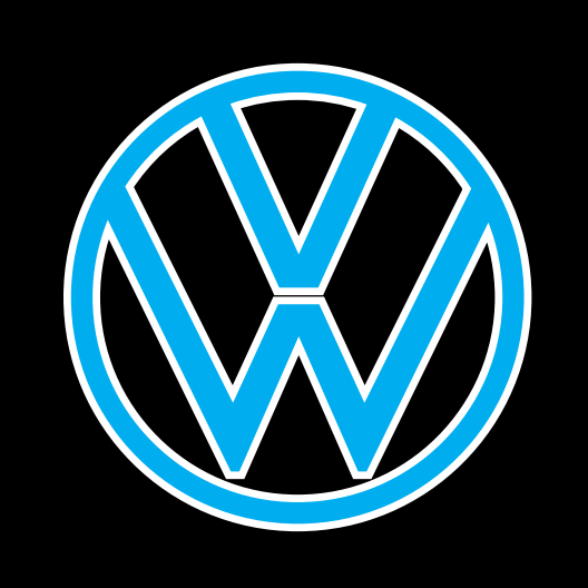 Volkswagen Türleuchten Logo Nr. 157 (Menge 1 = 2 Logofolie / 2 Türleuchten)