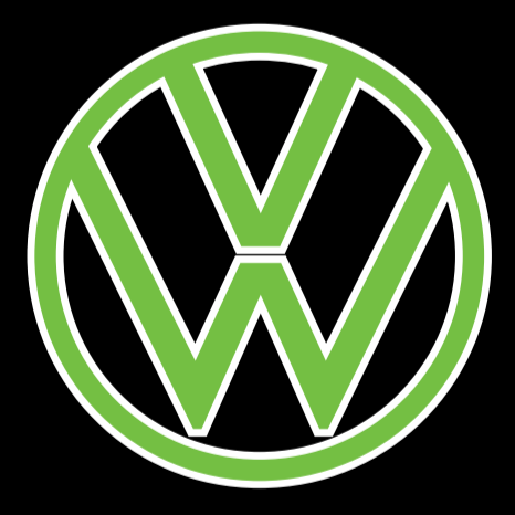 Volkswagen Türleuchten Logo Nr. 159 (Menge 1 = 2 Logofolie / 2 Türleuchten)