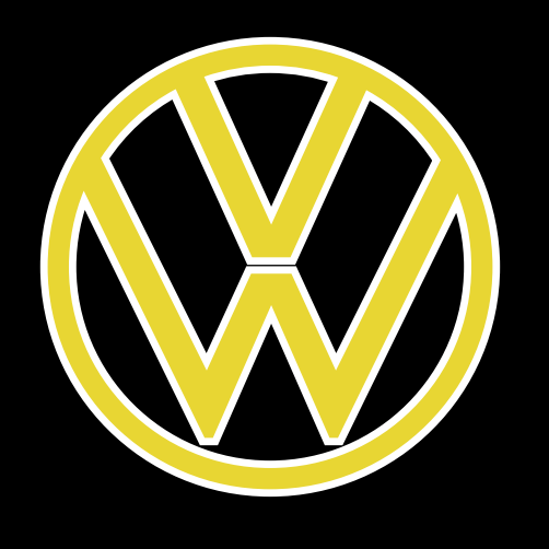 Volkswagen Porte luci Logo Nr. 160 (quantità 1 = 2 pellicole logo / 2 luci porta)