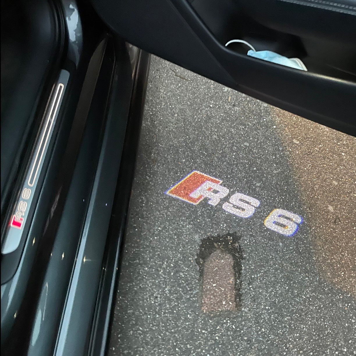 AUDI LOGO PROJECTOT LIGHTS Nr.55 (quantità 1 = 2 Logo Film /2 porta luci)