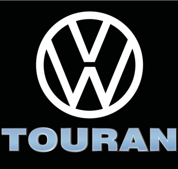 Volkswagen Door lights TOURAN Logo  Nr. 162 ( quantity 1 = 2 logo film / 2 door lights)