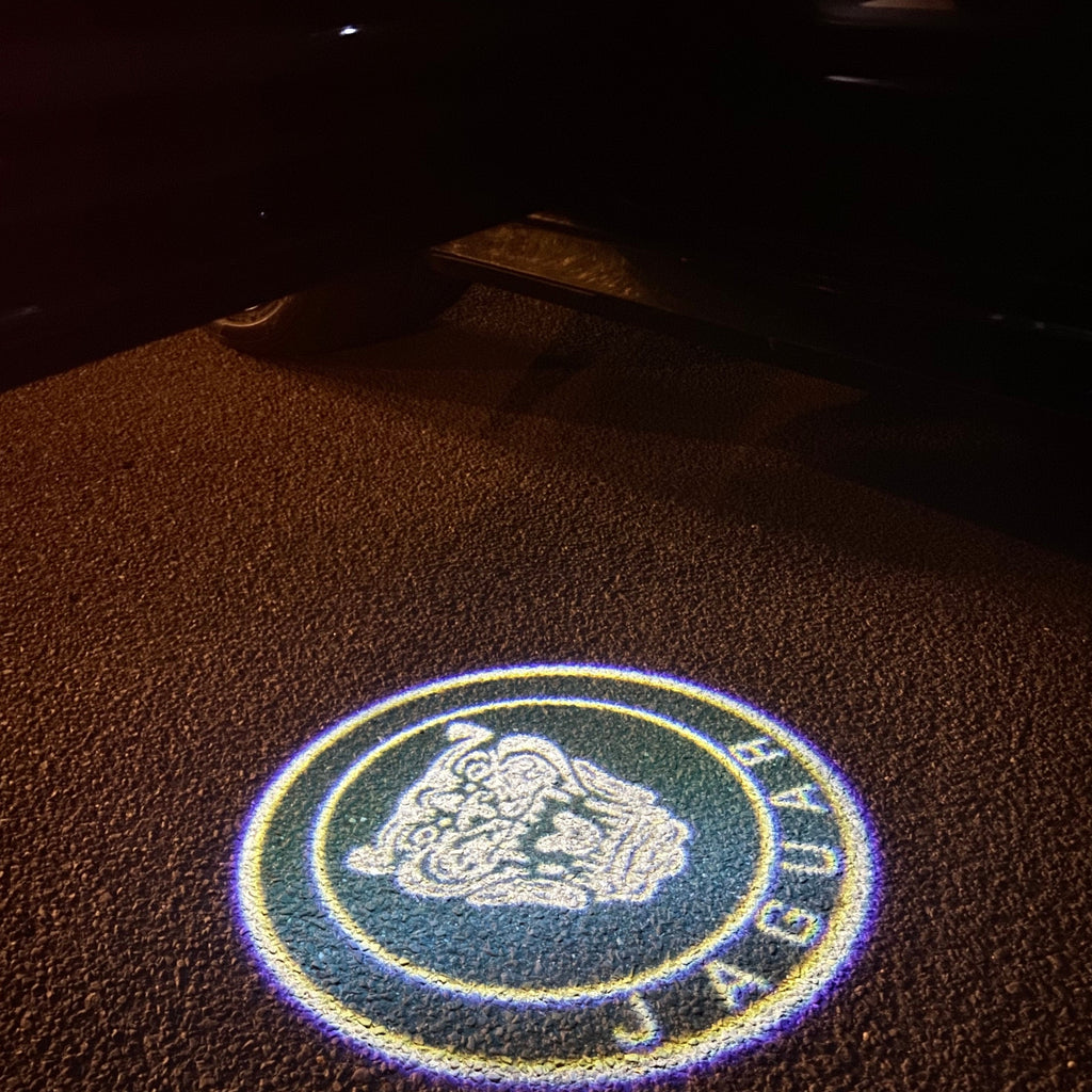 JAGUAR Green Color LOGO PROJECROTR LIGHTS Nr.16 (quantity 1 = 1 sets/2 door lights)