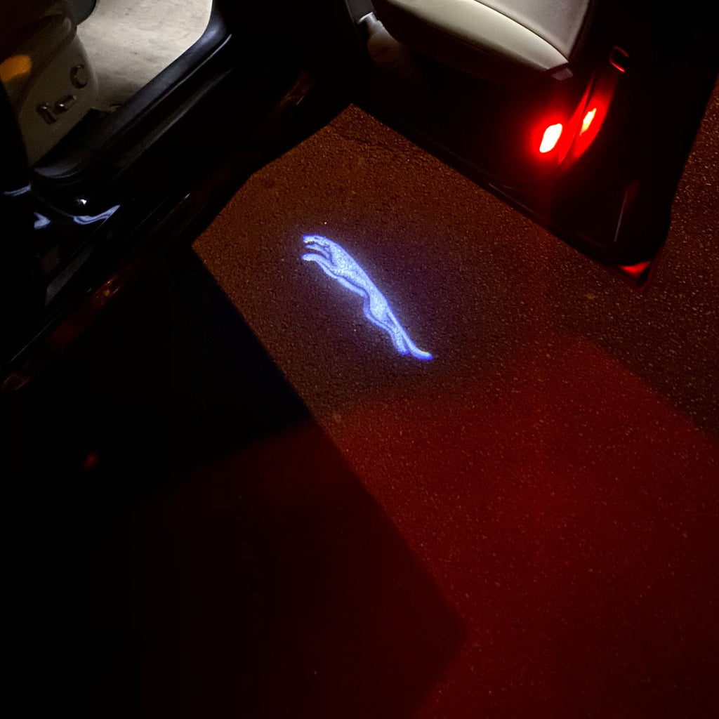 JAGUAR LOGO PROJECROTR LIGHTS Nr.07 (الكمية 1 = 1 مجموعة / 2 أضواء باب)
