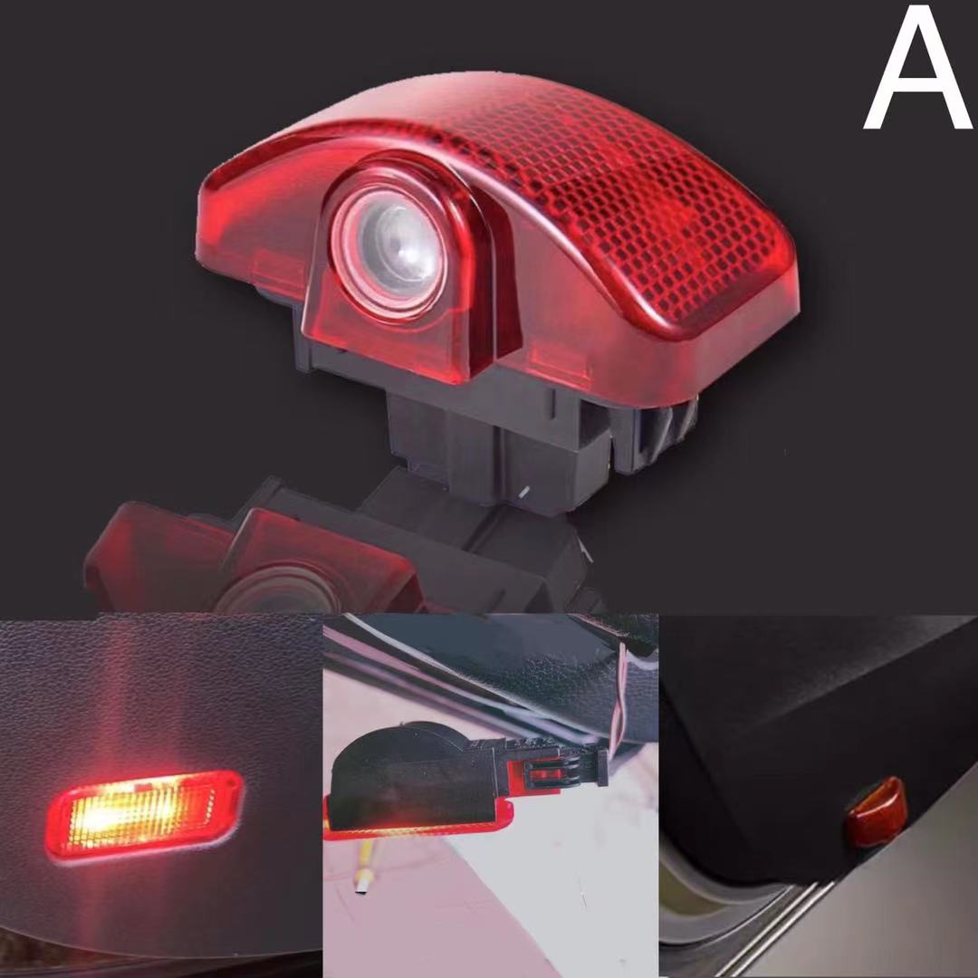 SKODA YETI LOGO PROJECTOR LIGHTS Nr.65 (الكمية 1 = 2 شعار فيلم / 2 مصباح باب)