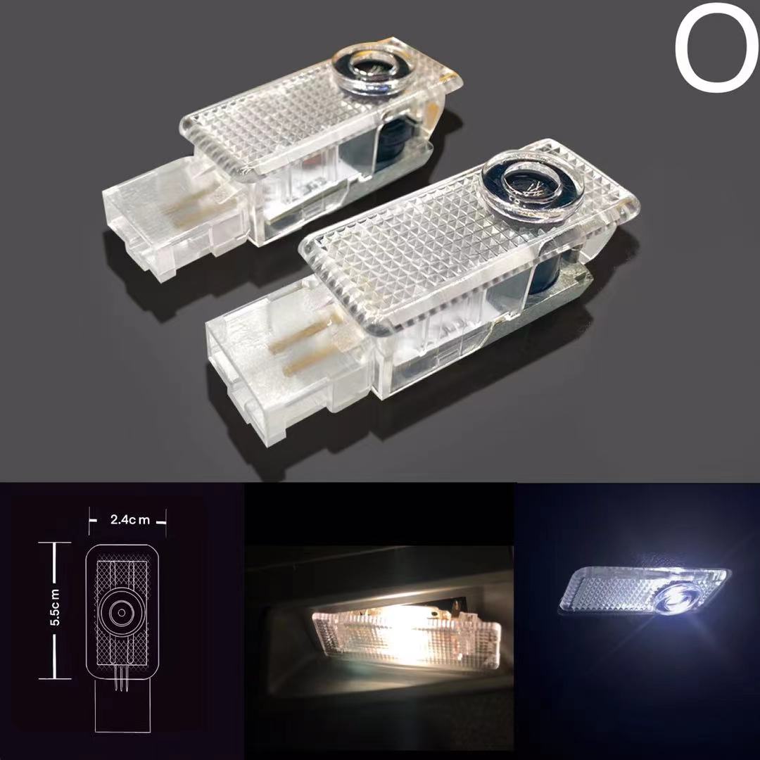 Porsche original logo projection Light No. 03 (qty. 1 = 2 logo film / 2 Door Lights)