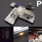 AUDI LOGO PROJECTOT LIGHTS Nr.85 (الكمية 1 = 2 Logo Films /2 أضواء الباب)