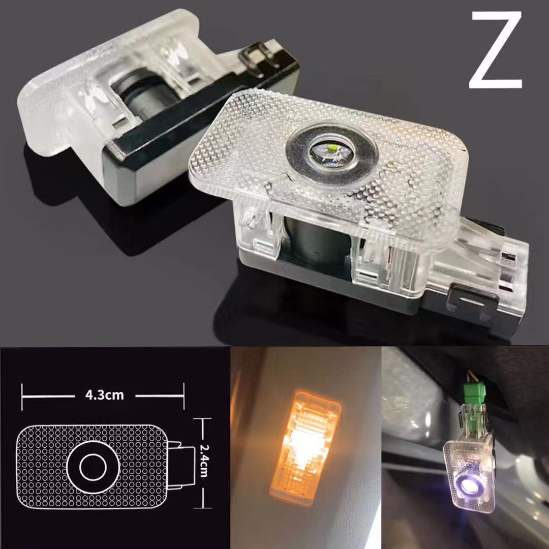 LUCES DE PROYECTOR CON LOGO V70 N ° 04 (cantidad 1 = 2 Película de logotipo / 2 luces de puerta)