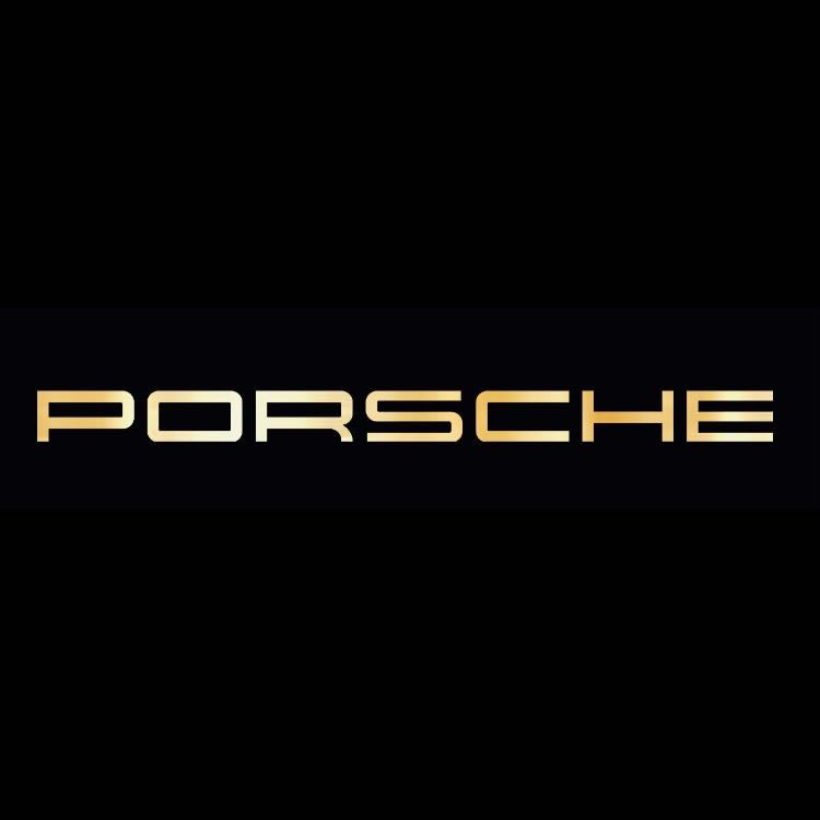 Porsche original logo Projector Light No. 30 (qty. 1 = 2 logo film / 2 Door Lights)