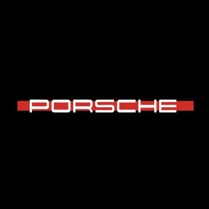 PORSCHE LOGO PROJECTOT LIGHTS Nr.74 (quantità 1 = 2 Logo Film / 2 luci porta)