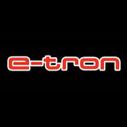 AUDI E-TRON LOGO PROJECTOT LIGHTS Nr.289  (quantity 1 = 2 Logo Films /2 door lights）