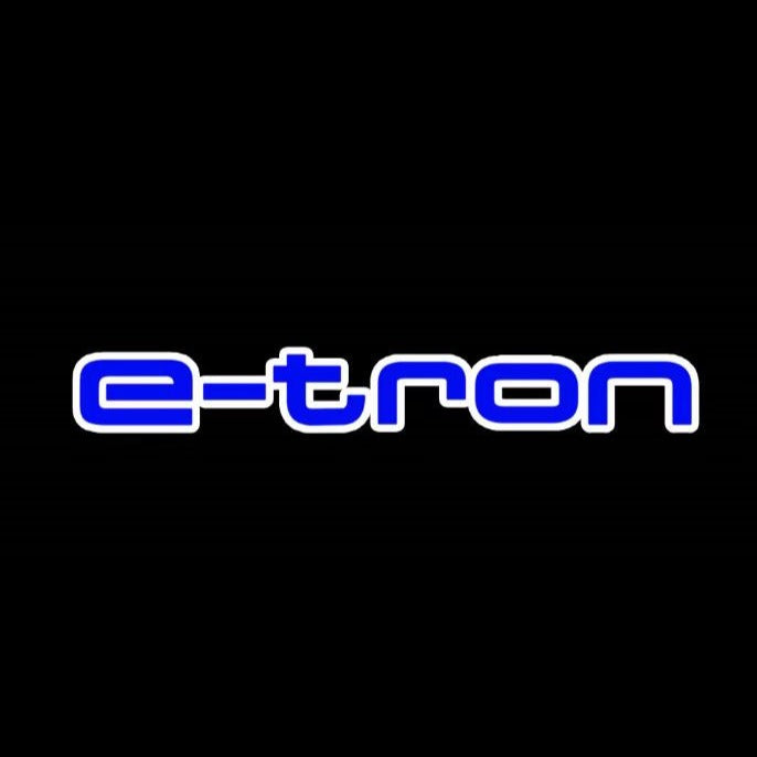 AUDI E-TRON LOGO PROJECTOT LIGHTS Nr.288  (quantity 1 = 2 Logo Films /2 door lights）