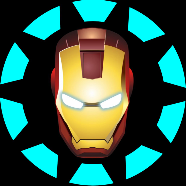 Iron Man Logo Nr.214 (Menge 1 = 2 Logofilme /2 Türleuchten)