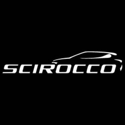 Volkswagen Door lights SCIROCCO  Logo  Nr. 63  (quantity 1 = 2 Logo Films /2 door lights）